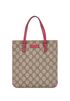 Gucci Supreme Mini Vertical Tote, &pound;250, Handbags, Beige/Pink, Canvas, Front view